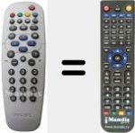 Replacement remote control for REMCON762