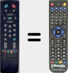 Replacement remote control for RC 2100 (20087557)