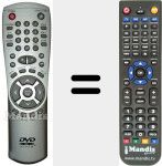 Replacement remote control for REMCON412