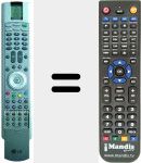 Replacement remote control for 6710T00009D