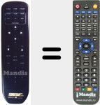 Replacement remote control for REMCON1281