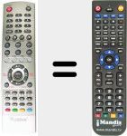 Replacement remote control for REMCON174