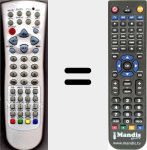 Replacement remote control for RC48PDP