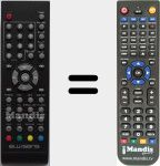 Replacement remote control for GCOVA1028SJ