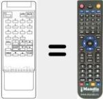 Replacement remote control for RCF01