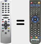 Replacement remote control for REMCON1351