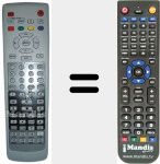 Replacement remote control for REMCON126