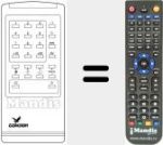 Replacement remote control for REMCON525
