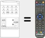 Replacement remote control for REMCON485
