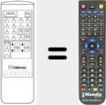 Replacement remote control for REMCON554