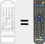 Replacement remote control for REMCON197