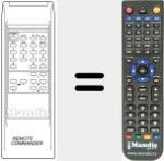 Replacement remote control for REMCON482