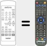 Replacement remote control for REMCON1146