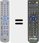 Replacement remote control for REMCON1016