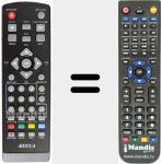 Replacement remote control for REMCON588