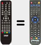 Replacement remote control for AR128