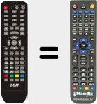 Replacement remote control for AR138