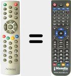 Replacement remote control for REMCON887