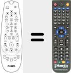 Replacement remote control for REMCON1066