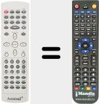 Replacement remote control for REMCON155