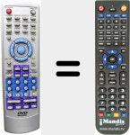 Replacement remote control for REMCON721