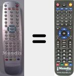 Replacement remote control for TFD1901