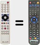 Replacement remote control for REMCON577