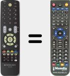 Replacement remote control for RCU240
