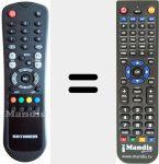 Replacement remote control for REMCON1136