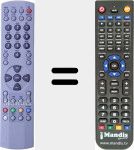 Replacement remote control for 0094011261A