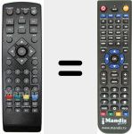 Replacement remote control for REMCON824