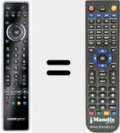 Replacement remote control for REMCON091