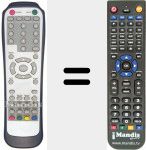 Replacement remote control for REMCON382