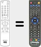 Replacement remote control for REMCON1172