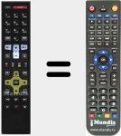 Replacement remote control for RC671