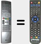 Replacement remote control for 6710V00151E