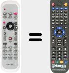 Replacement remote control for REMCON878