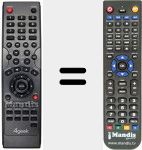 Replacement remote control for REMCON837