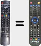 Replacement remote control for N2QAYB000240