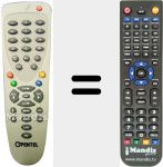 Replacement remote control for REMCON1285