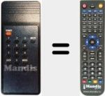 Replacement remote control for REMCON358