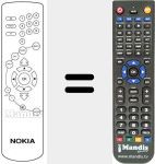 Replacement remote control for REMCON483