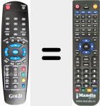 Replacement remote control for REMCON862