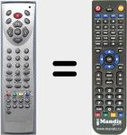 Replacement remote control for RCPT321516