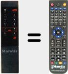 Replacement remote control for REMCON593