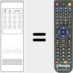 Replacement remote control for RC40