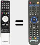 Replacement remote control for RC I02 0N