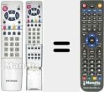 Replacement remote control for RC U07 RB