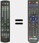 Replacement remote control for RC00195P