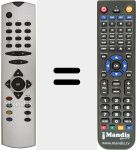 Replacement remote control for RC1543